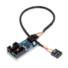 Pamatplates USB 2.0 porta sadalītājs uz 2 USB 2.0 portiem