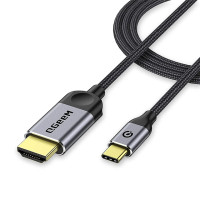 QGeeM adapteris ar 1.2m kabeli no USB-C uz HDMI 4K