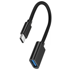 Adapteris USB-C uz USB 3.0 melns ar vadu