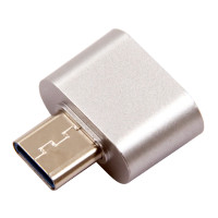 Adapteris USB-C uz USB 2.0 sudraba