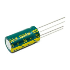 Elektrolītiskais kondensators 1000uF 35V 105°C 10x20mm