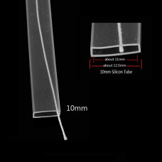 Silikona aizsargapvalks 10mm LED lentēm caurspīdīgs IP67 20m