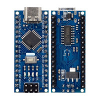 Arduino Nano ATMEGA328P USB-C CH340 salodēts