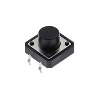 Poga bez fiksācijas THT 4pin 12x12mm 7mm augstums