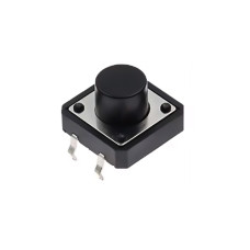Poga bez fiksācijas THT 4pin 12x12mm 7mm augstums