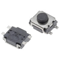 Poga bez fiksācijas SMD 4pin 3x4mm 2mm augstums