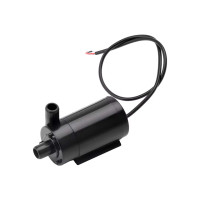Ūdens sūknis DC 3-5V 100-200mA pacelšana 0.3-0.8m plūsma 1.2-1.6 l/min melns ar ieplūdes savienojumu šļaukai