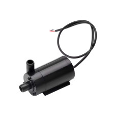Ūdens sūknis DC 3-5V 100-200mA pacelšana 0.3-0.8m plūsma 1.2-1.6 l/min melns ar ieplūdes savienojumu šļaukai