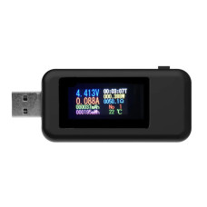 USB testeris ar krāsainu ekrānu melns